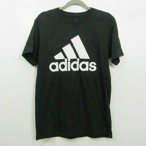 Adidas Shirt The Go To Tee Black Trefoil Logo Basic Short Sleeve